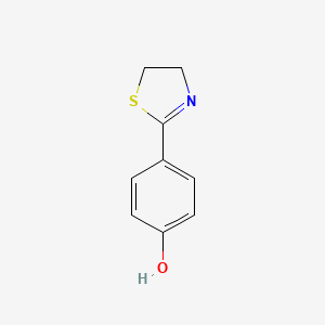 molecular formula C9H9NOS B1417549 4-(2-噻唑啉-2-基)苯酚 CAS No. 90563-68-1