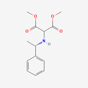 Propanedioic acid, 2-[[(1S)-1-phenylethyl]amino]-, 1,3-dimethyl ester