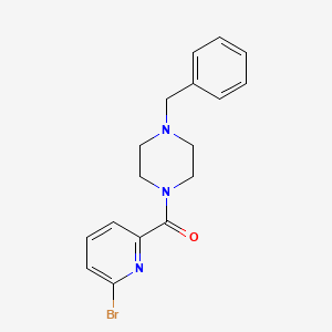 molecular formula C17H18BrN3O B1417551 1-苄基-4-(6-溴吡啶-2-甲酰)哌嗪 CAS No. 1876755-44-0