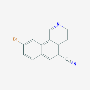 molecular formula C14H7BrN2 B14175512 9-Bromobenzo[h]isoquinoline-5-carbonitrile CAS No. 919293-29-1