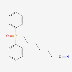 7-(Diphenylphosphoryl)heptanenitrile