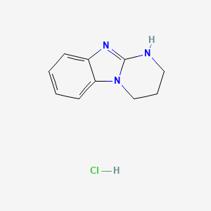 molecular formula C10H12ClN3 B1417553 1,2,3,4-四氢嘧啶并[1,2-a]苯并咪唑盐酸盐 CAS No. 1417569-94-8