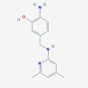 2-Amino-5-{[(4,6-dimethylpyridin-2-yl)amino]methyl}phenol