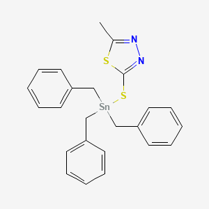 2-Methyl-5-[(tribenzylstannyl)sulfanyl]-1,3,4-thiadiazole