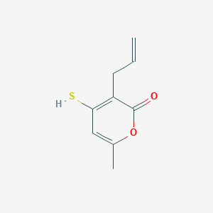 6-Methyl-3-(prop-2-en-1-yl)-4-sulfanyl-2H-pyran-2-one