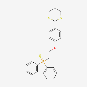 {2-[4-(1,3-Dithian-2-yl)phenoxy]ethyl}(diphenyl)sulfanylidene-lambda~5~-phosphane