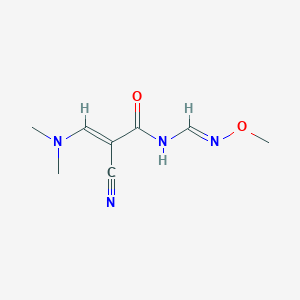 molecular formula C8H12N4O2 B1417561 (2E)-2-氰基-3-(二甲氨基)-N-[(1E)-(甲氧基亚氨基)甲基]丙-2-烯酰胺 CAS No. 303995-04-2