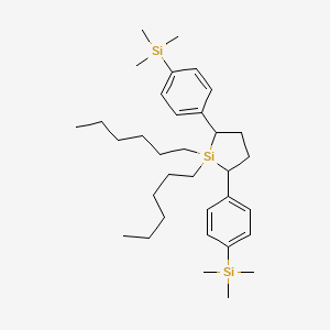 1,1-Dihexyl-2,5-bis[4-(trimethylsilyl)phenyl]silolane