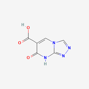 molecular formula C6H4N4O3 B1417565 7-羟基-[1,2,4]三唑并[4,3-a]嘧啶-6-羧酸 CAS No. 937700-95-3