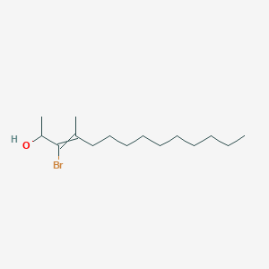 molecular formula C15H29BrO B14175657 3-Bromo-4-methyltetradec-3-en-2-ol CAS No. 917883-15-9