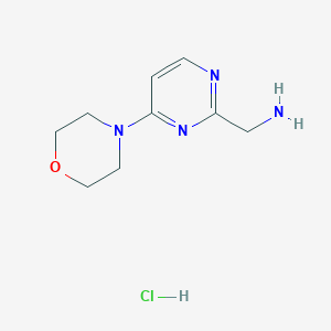 molecular formula C9H15ClN4O B14175667 (4-Morpholinopyrimidin-2-YL)methanamine hydrochloride CAS No. 1196145-95-5