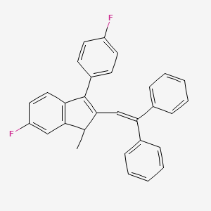 2-(2,2-Diphenylethenyl)-6-fluoro-3-(4-fluorophenyl)-1-methyl-1H-indene