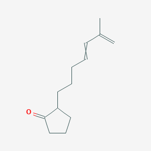 molecular formula C13H20O B14175683 2-(6-Methylhepta-4,6-dien-1-YL)cyclopentan-1-one CAS No. 922724-64-9