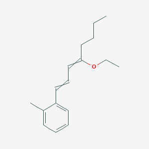 molecular formula C17H24O B14175692 1-(4-Ethoxyocta-1,3-dien-1-yl)-2-methylbenzene CAS No. 920974-97-6