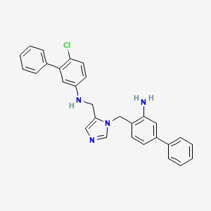 1H-Imidazole-5-methanamine, 1-[(3-amino[1,1'-biphenyl]-4-yl)methyl]-N-(6-chloro[1,1'-biphenyl]-3-yl)-