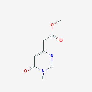 B1417573 Methyl 2-(6-oxo-1,6-dihydropyrimidin-4-yl)acetate CAS No. 93715-54-9