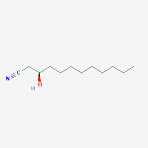 molecular formula C12H23NO B14175739 (3R)-3-hydroxydodecanenitrile CAS No. 922527-71-7