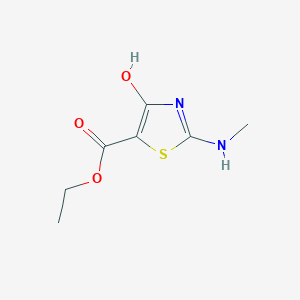 B1417574 Ethyl 4-hydroxy-2-methylaminothiazole-5-carboxylate CAS No. 914347-44-7
