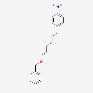 molecular formula C19H25NO B14175745 4-[6-(Benzyloxy)hexyl]aniline CAS No. 878027-93-1