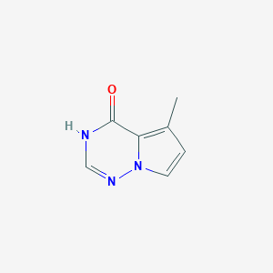 molecular formula C7H7N3O B1417575 5-甲基吡咯并[2,1-f][1,2,4]三嗪-4(1H)-酮 CAS No. 529508-54-1