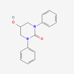 molecular formula C16H16N2O2 B14175769 2(1H)-Pyrimidinone, tetrahydro-5-hydroxy-1,3-diphenyl- CAS No. 917598-49-3