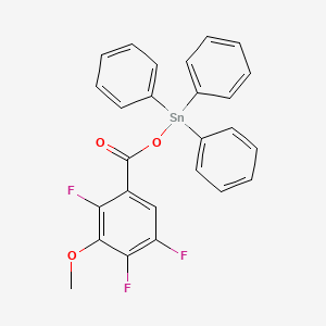 molecular formula C26H19F3O3Sn B14175774 Triphenyl[(2,4,5-trifluoro-3-methoxybenzoyl)oxy]stannane CAS No. 919299-22-2