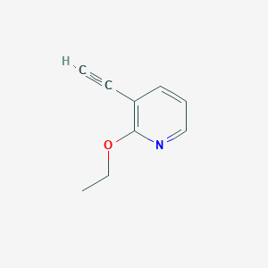 molecular formula C9H9NO B14175805 2-Ethoxy-3-ethynylpyridine CAS No. 1196156-40-7