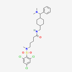 Pentanamide, N-[[4-[(dimethylamino)phenylmethyl]cyclohexyl]methyl]-5-[methyl[(2,4,6-trichlorophenyl)sulfonyl]amino]-