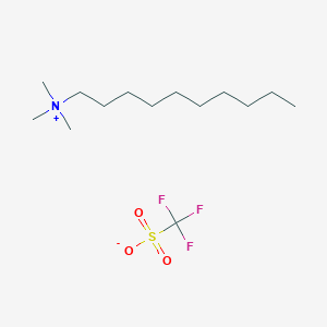 molecular formula C14H30F3NO3S B14175816 N,N,N-Trimethyldecan-1-aminium trifluoromethanesulfonate CAS No. 922704-30-1