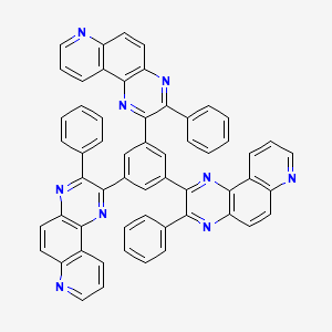 molecular formula C57H33N9 B14175818 2,2',2''-(Benzene-1,3,5-triyl)tris(3-phenylpyrido[3,2-f]quinoxaline) CAS No. 927834-49-9