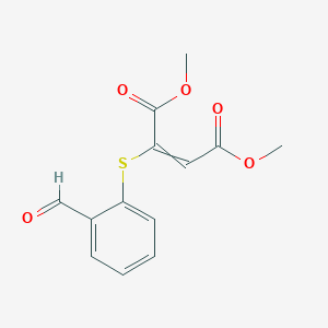 molecular formula C13H12O5S B14175834 Dimethyl 2-[(2-formylphenyl)sulfanyl]but-2-enedioate CAS No. 918637-68-0