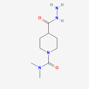 4-(hydrazinecarbonyl)-N,N-dimethylpiperidine-1-carboxamide