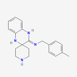 molecular formula C20H24N4 B1417586 N-(4-Methylbenzyl)-1'H-spiro[piperidine-4,2'-quinoxalin]-3'-amine CAS No. 1172949-94-8