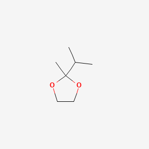 molecular formula C7H14O2 B14175939 2-Methyl-2-isopropyl-1,3-dioxolane CAS No. 4405-16-7