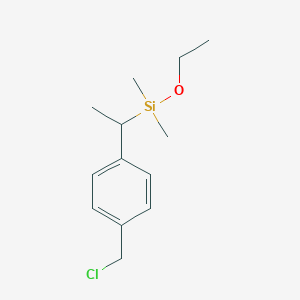 {1-[4-(Chloromethyl)phenyl]ethyl}(ethoxy)dimethylsilane