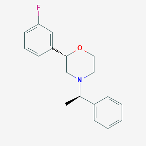 molecular formula C18H20FNO B14175994 (2S)-2-(3-Fluorophenyl)-4-[(1R)-1-phenylethyl]morpholine CAS No. 920798-63-6