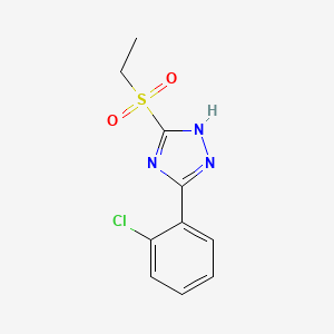 3-(2-Chlorophenyl)-5-(ethanesulfonyl)-1H-1,2,4-triazole