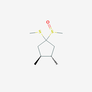 (3S,4S)-1-(Methanesulfinyl)-3,4-dimethyl-1-(methylsulfanyl)cyclopentane