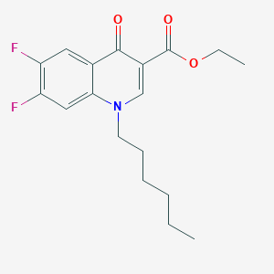 Ethyl 6,7-difluoro-1-hexyl-4-oxoquinoline-3-carboxylate