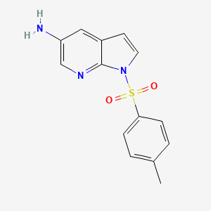 1H-Pyrrolo[2,3-b]pyridin-5-amine, 1-[(4-methylphenyl)sulfonyl]-