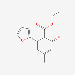 Ethyl 6-(furan-2-yl)-4-methyl-2-oxocyclohex-3-ene-1-carboxylate