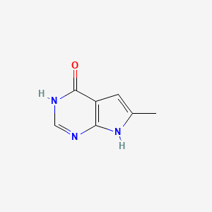 molecular formula C7H7N3O B1417615 6-甲基-7H-吡咯并[2,3-d]嘧啶-4-醇 CAS No. 99898-85-8