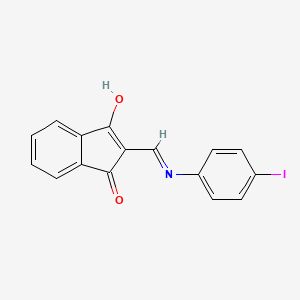 molecular formula C16H10INO2 B1417618 2-[(4-iodoanilino)methylene]-1H-indene-1,3(2H)-dione CAS No. 1020251-90-4