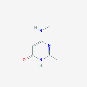 molecular formula C6H9N3O B1417634 2-甲基-6-(甲基氨基)-4-嘧啶醇 CAS No. 857414-73-4