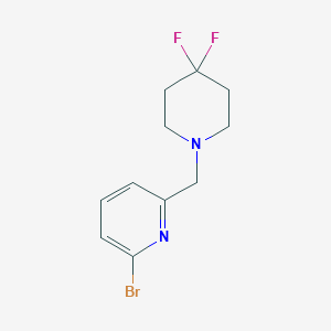 molecular formula C11H13BrF2N2 B1417643 2-Bromo-6-(4,4-difluoropiperidin-1-ylmethyl)-pyridine CAS No. 2024560-45-8