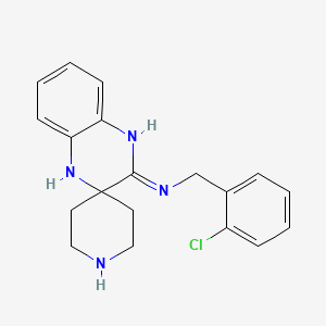 molecular formula C19H21ClN4 B1417651 N-(2-氯苄基)-1'H-螺[哌啶-4,2'-喹喔啉]-3'-胺 CAS No. 951542-68-0