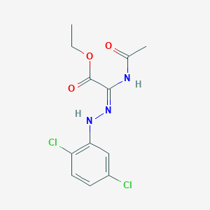 molecular formula C12H13Cl2N3O3 B1417655 乙基(2E)-2-[2-(2,5-二氯苯基)肼-1-亚基]-2-乙酰氨基乙酸酯 CAS No. 886361-49-5