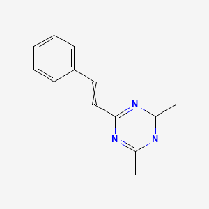 2,4-Dimethyl-6-(2-phenylethenyl)-1,3,5-triazine