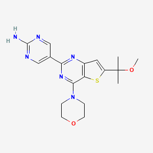 5-(6-(2-Methoxypropan-2-yl)-4-morpholinothieno[3,2-d]pyrimidin-2-yl)pyrimidin-2-amine