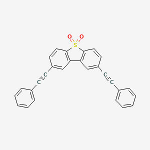 2,8-Bis(phenylethynyl)-5H-5lambda~6~-dibenzo[b,d]thiophene-5,5-dione